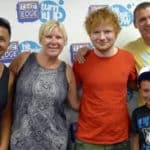 Ed Sheeran with fans